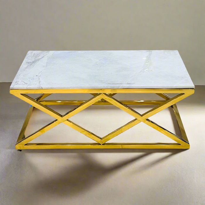 X Duo Center Table — rental event furniture Lahore