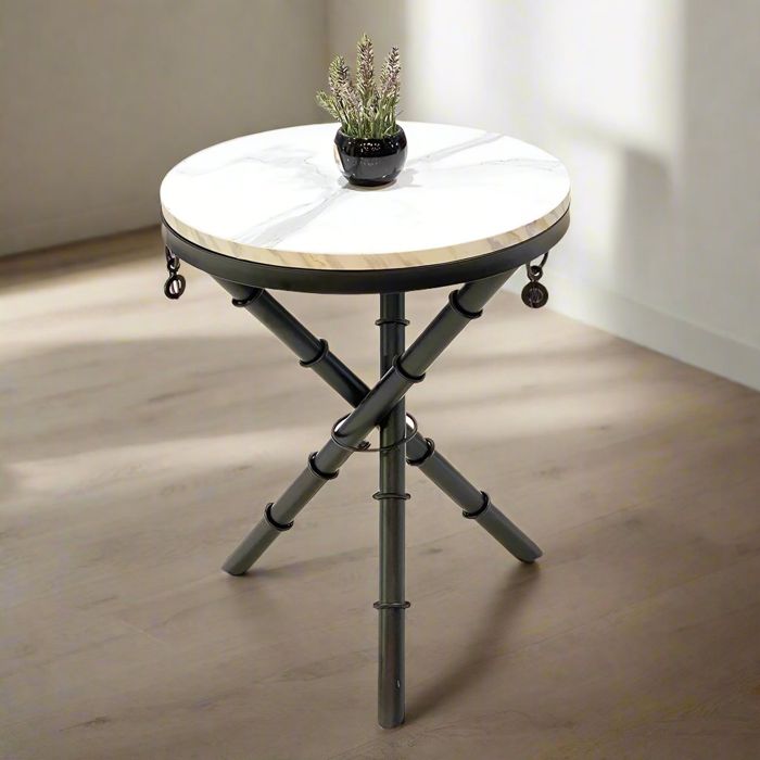 Bamboo Coffee Table-Matte Black — rental event furniture Lahore
