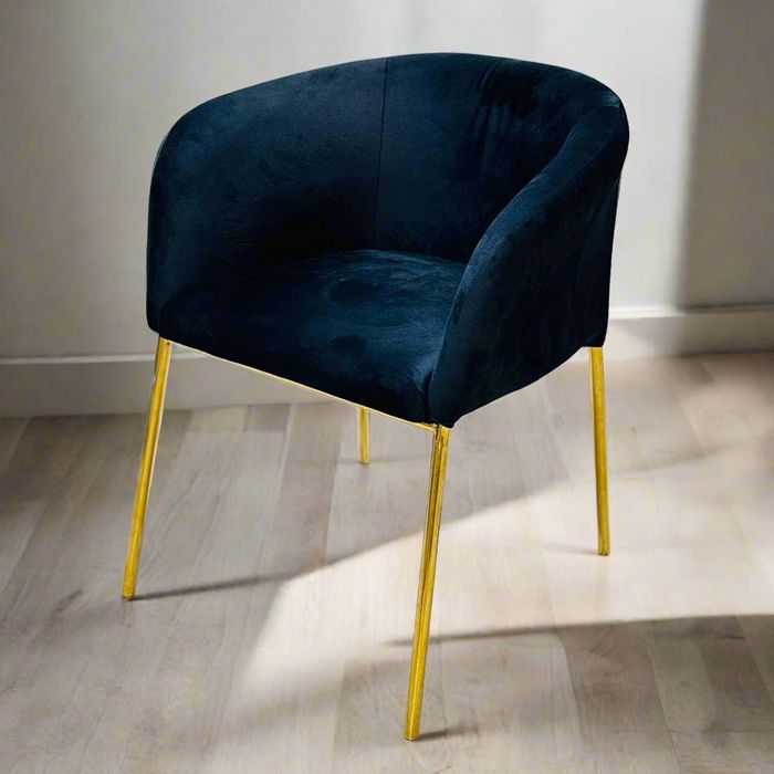 Maxo Gold Chair-Black — rental event furniture Lahore