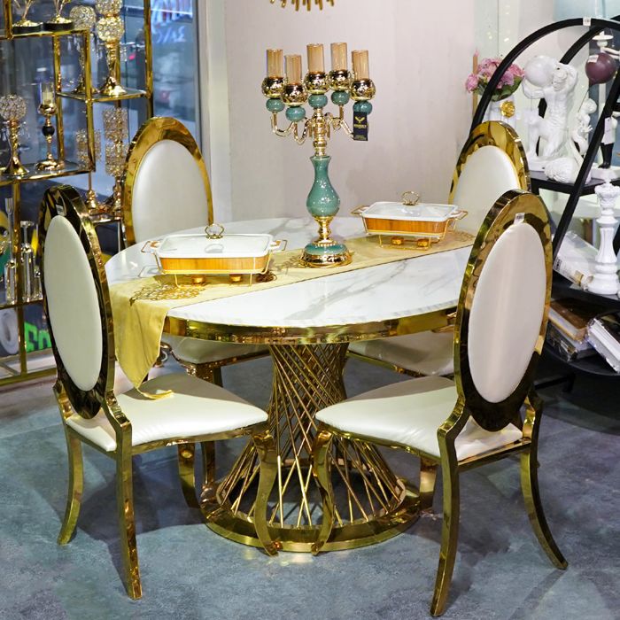 Spiral Cage Dining Table Set — rental event furniture Lahore
