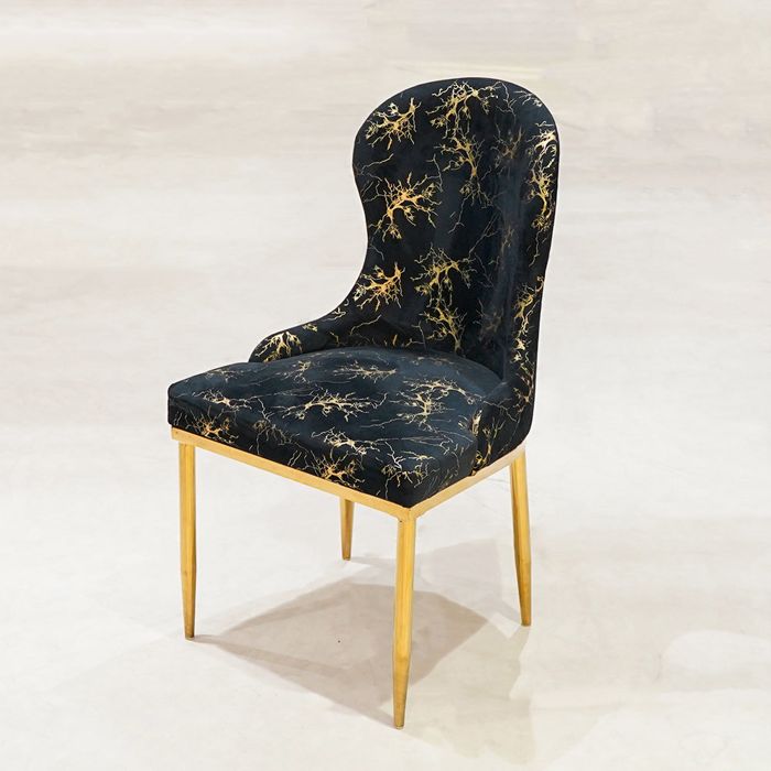 Rome Chair-Black Gold — rental event furniture Lahore