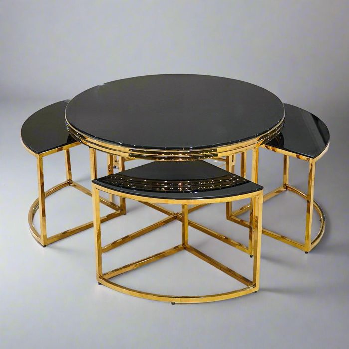 Pizza Nesting Table-5pcs Set — rental event furniture Lahore