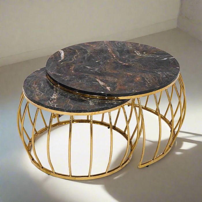 Melon Nesting Table Set — rental event furniture Lahore