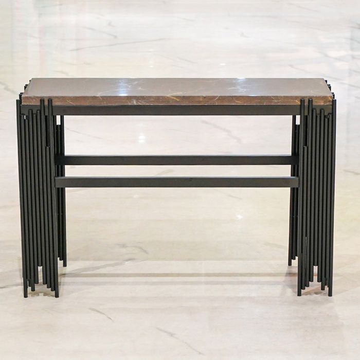Nordic Console-Matte Black — rental event furniture Lahore