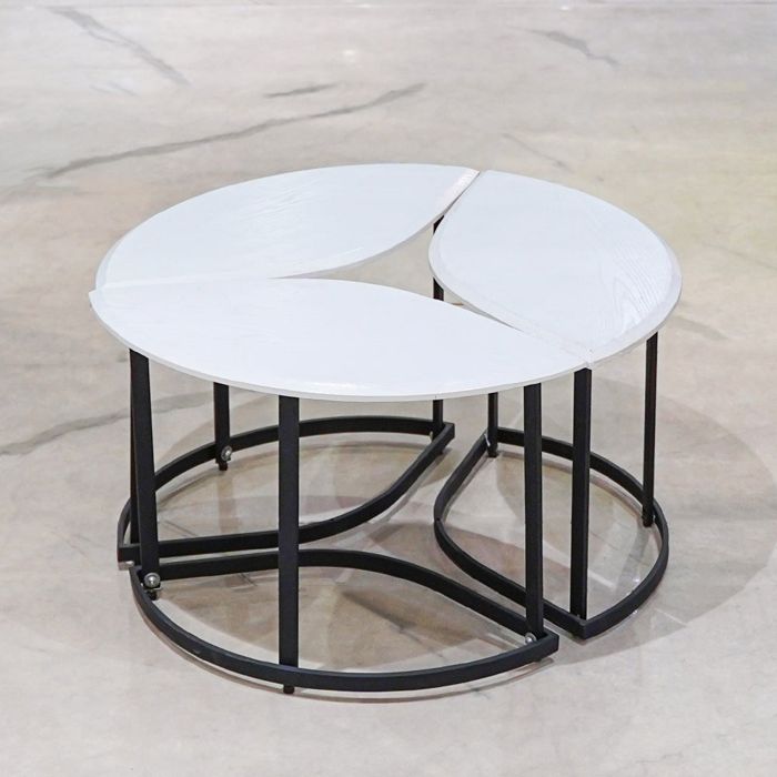 Imported Leaflet Table 3pcs Set — rental event furniture Lahore
