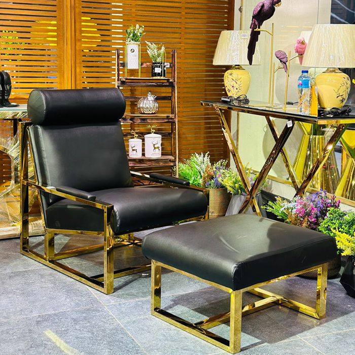 Felix Relaxing Sofa with Ottoman — rental event furniture Lahore