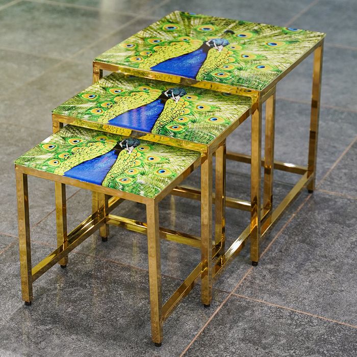 Seaford Nesting Table-Set of 3pcs — rental event furniture Lahore